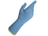 Rękawice ochronne, masarskie, dziane włókna, rozmiar 8, niebieskie, MAPA Krytech 838